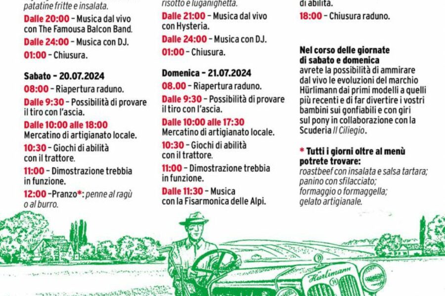 dal 19 al 21.07 – San Martin di Tratùr Vécc