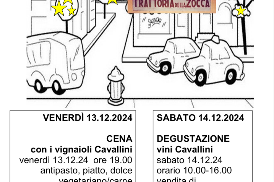 13-14.12 – cena e degusatzione vini