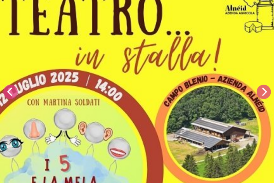 12.07 – Teatro in stalla “I 5 e la mela”