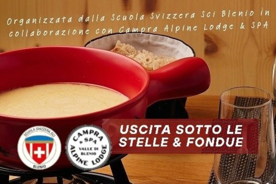 17.01 – ciaspolata sotto le stelle con fondue