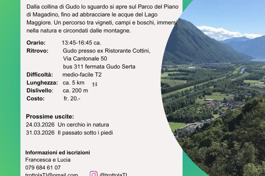 17.03 – Camminata guidata“Orizzonti aperti” nell’ambito di SEI x 6